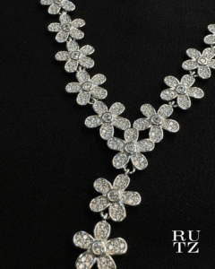 RUTZ FLORAL BLOOM 925 SILVER STERLING NECKALCE