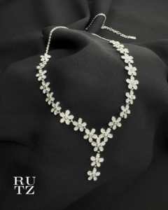 RUTZ FLORAL BLOOM 925 SILVER STERLING NECKALCE