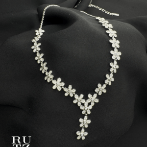 RUTZ FLORAL BLOOM 925 SILVER STERLING NECKALCE