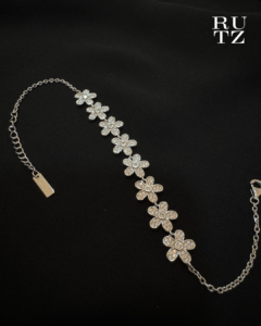 Floral Bracelet - Sterling Silver 925