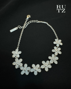 Floral Bracelet Silver Sterling Jewellery 925