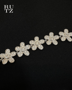 Floral Bracelet Silver Sterling Jewellery 925